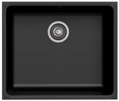 Zlewozmywaki - Kernau Zlewozmywak KGSU 60 1B Deep Black - miniaturka - grafika 1