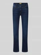Spodnie damskie - Jeansy o kroju slim fit z 5 kieszeniami - miniaturka - grafika 1