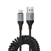 Kable USB - Kabel USB A do Micro USB Hoco 2,4A 1,5 m X121 czarny - miniaturka - grafika 1