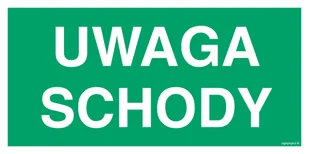 AC037 UWAGA SCHODY, PS - PŁYTA PCV 1MM FOTOLUMINESCENCYJNA; (800X400MM) - Systemy ekspozycyjne i znaki informacyjne - miniaturka - grafika 1