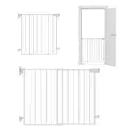 Zabezpieczenia dla dzieci - Barierka na drzwi Tulano przykręcana, rozporowa biel - miniaturka - grafika 1