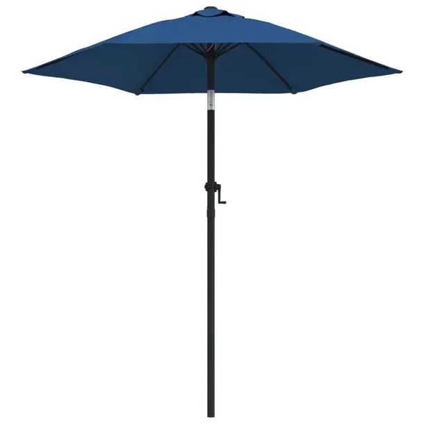 Parasol ogrodowy przechylny, niebiesko-ciemnoszary, 200x224 cm, poliester/a