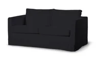 Pokrowce na meble - Dekoria pl pl Pokrowiec na sofę Karlstad 2-osobową nierozkładaną długi czarny 165 x 89 x 64 cm Etna 618-705-00 - miniaturka - grafika 1