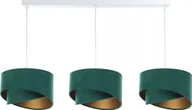 Lampy sufitowe - Lampa wisząca Lumes Biało-zielona lampa wisząca nad stół potrójna - S498-Hada - miniaturka - grafika 1