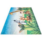 Prostokątny kolorowy dywan dla dzieci ze zwierzętami - Hazo 4X