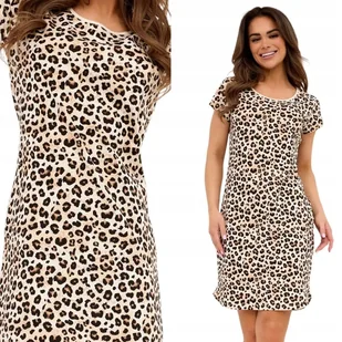 Bawełniana damska KOSZULA NOCNA CORNETTE 167 Coco 2 M / 38 Beż - Bielizna nocna - miniaturka - grafika 1