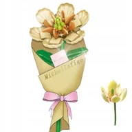 Klocki - Magnolia Klocki Kwiaty Kwiatek Zestaw Klocków Do Wazonu Bukiet Dla Kobiet - miniaturka - grafika 1