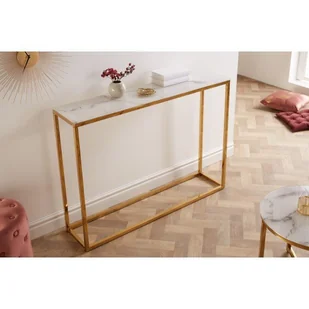 Konsola boutique 110cm kryształ szkło złoty 42171 - Konsole i sekretarzyki - miniaturka - grafika 1