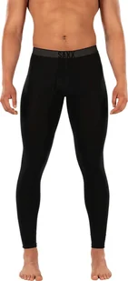 SAXX Męskie termoaktywne leginsy z długą nogawką SAXX ROAST MASTER Tight - czarne S - Bielizna sportowa męska - miniaturka - grafika 1