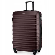 Walizki - Duża walizka podróżna na kółkach RYANAIR WIZZAIR 90L twarda XXL ZAGATTO - miniaturka - grafika 1