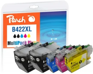 Peach PI500-384 nabój z tuszem 5 szt. Zamiennik Wysoka (XL) wydajność Czarny, Jasny Niebieski, Różowy, Żółty - Tusze zamienniki - miniaturka - grafika 1