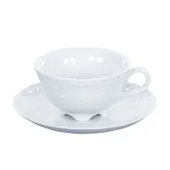 Filiżanki - Ćmielów Filiżanka zestaw 6 sztuk classic 220 ml Rococo Maria białe 0001 - miniaturka - grafika 1