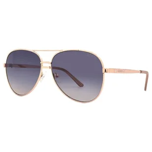 Guess Okulary przeciwsłoneczne damskie GF6181-28W ø 60 mm - Okulary przeciwsłoneczne - miniaturka - grafika 1