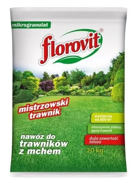 Florovit Nawóz granulowany do trawników z mchem worek 20 kg