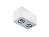 Lampy sufitowe - Azzardo Plafon NINO 2 white/aluminium AZ 1386 | FH31432S-WH-ALU) - miniaturka - grafika 1
