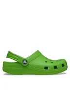 Buty dla chłopców - Crocs Klapki Classic Clog K 206991 Zielony - miniaturka - grafika 1