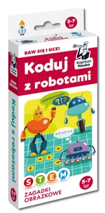 Koduj z robotami. Zagadki obrazkowe - Książki edukacyjne - miniaturka - grafika 1