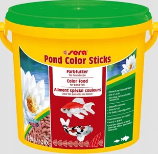 Sera Pond Color Sticks 3.800 ml, granulat - pokarm wybarwiający dla ryb stawowych - Pokarm dla ryb - miniaturka - grafika 1