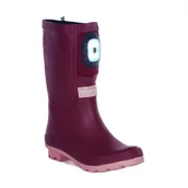 Buty dla dziewczynek - Kalosze dziecięce Regatta Fairweather Shine gumowce z latarkami-33 - miniaturka - grafika 1