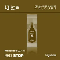 Pozostałe akcesoria kosmetyczne - Jednorazowy pigment do makijażu permanentnego Bioevolution RedStop Qline Pro 0,7ml monodose - miniaturka - grafika 1