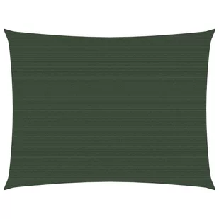 vidaXL Żagiel przeciwsłoneczny, 160 g/m, ciemnozielony, 2x3 m, HDPE vidaXL - Parasole ogrodowe - miniaturka - grafika 1