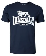 Koszulki męskie - T-shirt LONSDALE LOGO granatowy-XXL - miniaturka - grafika 1