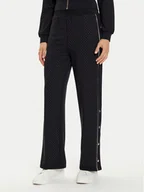 Spodnie sportowe damskie - Liu Jo Spodnie dresowe TF4272 FS576 Czarny Regular Fit - miniaturka - grafika 1