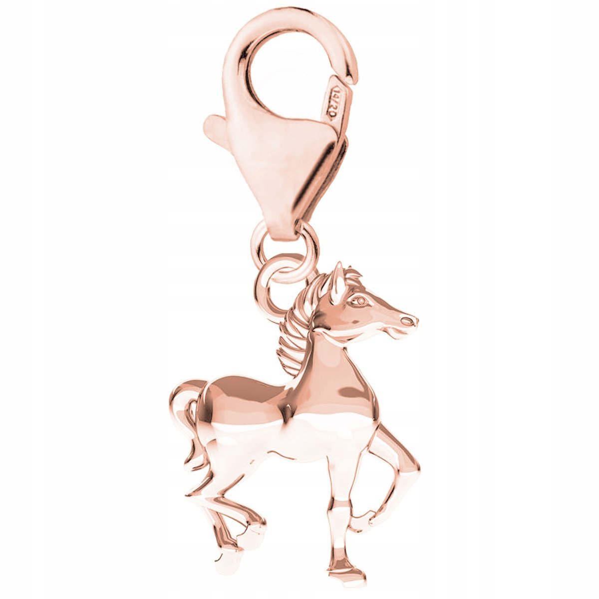 Zawieszka Pozłacana z Konikiem Koń Konik Kucyk Horse Pony SREBRO 925