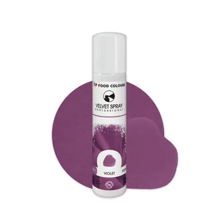 Food Colours Spray velvet zamsz fiolet 100ml - Dodatki do ciast w proszku - miniaturka - grafika 1