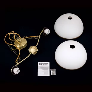 Żyrandol Old Lamp zawieszenie łańcuchowe, 2-pkt. - Lampy sufitowe - miniaturka - grafika 4