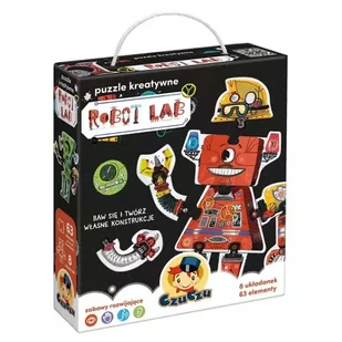 Puzzle kreatywne Robot Lab 3+ CzuCzu - Bright Junior Media Justyna Han - Puzzle - miniaturka - grafika 1