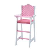 Domki dla lalek - Olivia's Little World Drewniane Krzesło dla lalek Różowe | 18" Meble dla lalek TD-0098AD - miniaturka - grafika 1