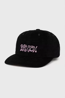 Czapki damskie - Brixton czapka bawełniana kolor czarny z aplikacją - grafika 1