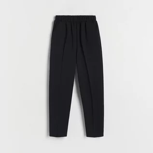 Spodnie i spodenki dla dziewczynek - Reserved - Eleganckie spodnie - Czarny - grafika 1