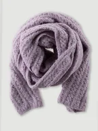 Apaszki i szaliki damskie - Ciepły ażurowy szalik z wełną - miniaturka - grafika 1