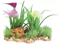 Dekoracje do akwarium - Trixie Sztuczna roślina w żwirku 13 cm - miniaturka - grafika 1