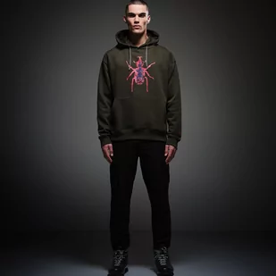 Regatta x  Christian Lacroix - Męska Bluza z Kapturem Miramas Ciemne Khaki, Rozmiar: Xxl - Bluzy męskie - miniaturka - grafika 1
