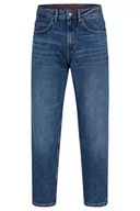 Spodenki męskie - HUGO Męskie spodnie jeansowe 340, Bright Blue433, 330, Bright Blue433, 33W / 30L - miniaturka - grafika 1