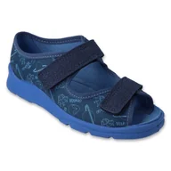 Buty dla dziewczynek - Befado obuwie dziecięce 969Y174 niebieskie - miniaturka - grafika 1