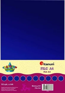 Titanum Filc A4 Ultramaryna 10 sztuk 345150 - Prace ręczne dla dzieci - miniaturka - grafika 1