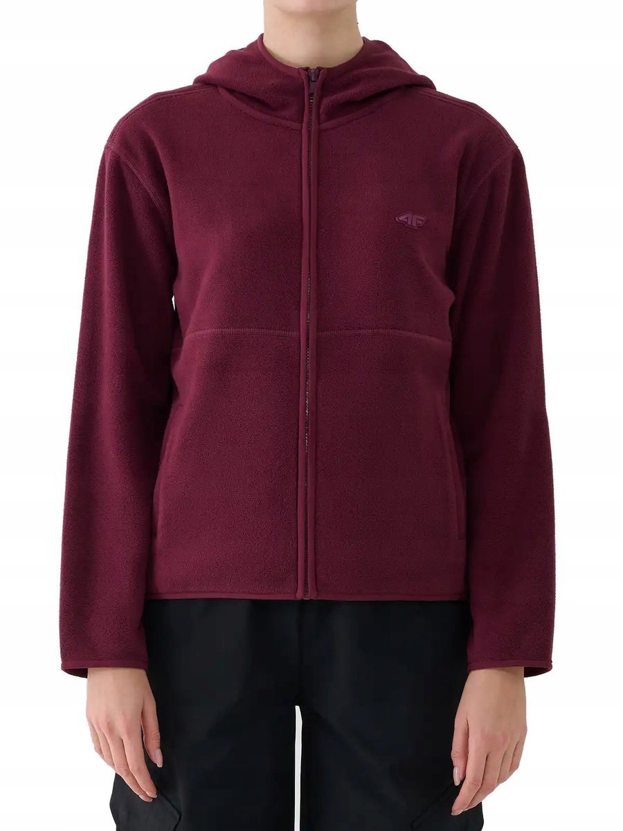 Damski polar 4F bluza polarowa FLEF355 60S burgund M