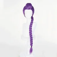 Ozdoby do włosów - TEMU 1 szt. Fioletowa Pleciona Peruka Dreadlock z Falowaną Teksturkę - Włosy w Stylu Long na Halloween, Kostiumowe Imprezy Świateczne i Tematyczny - miniaturka - grafika 1