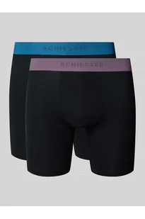Bokserki z elastycznym paskiem z logo w zestawie 2 szt - Schiesser - Majtki damskie - miniaturka - grafika 1