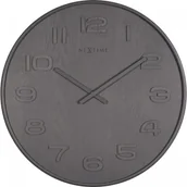 Zegary - Nextime Zegar - Anytime - Wood Wood szary 3095 GS (NeXtime 3095 GS) - miniaturka - grafika 1
