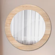 Lustra - Lustro dekoracyjne okrągłe Tekstura drewna - miniaturka - grafika 1