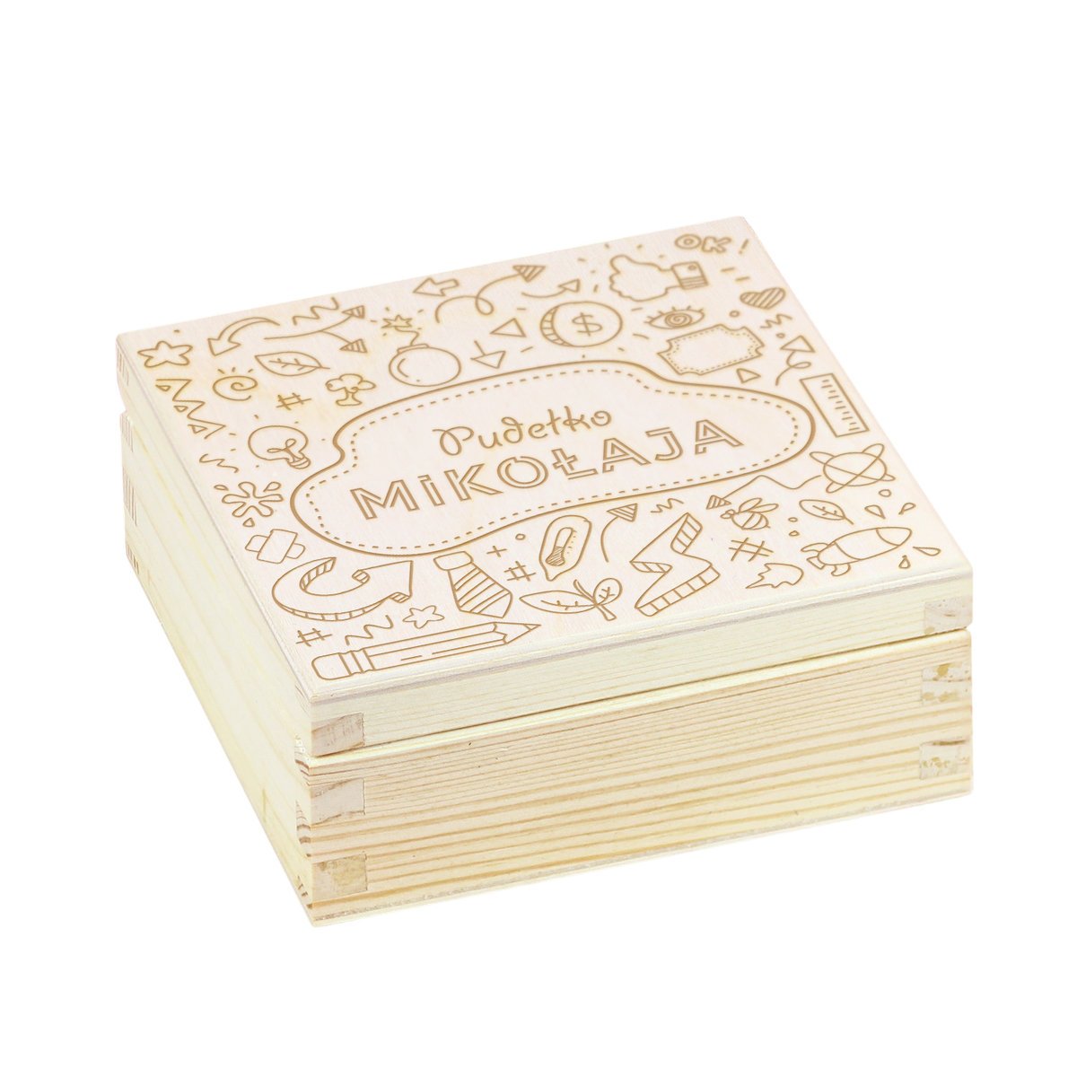 Pudełko na prezent dla małego odkrywcy, Szkatułka na drobiazgi z imieniem