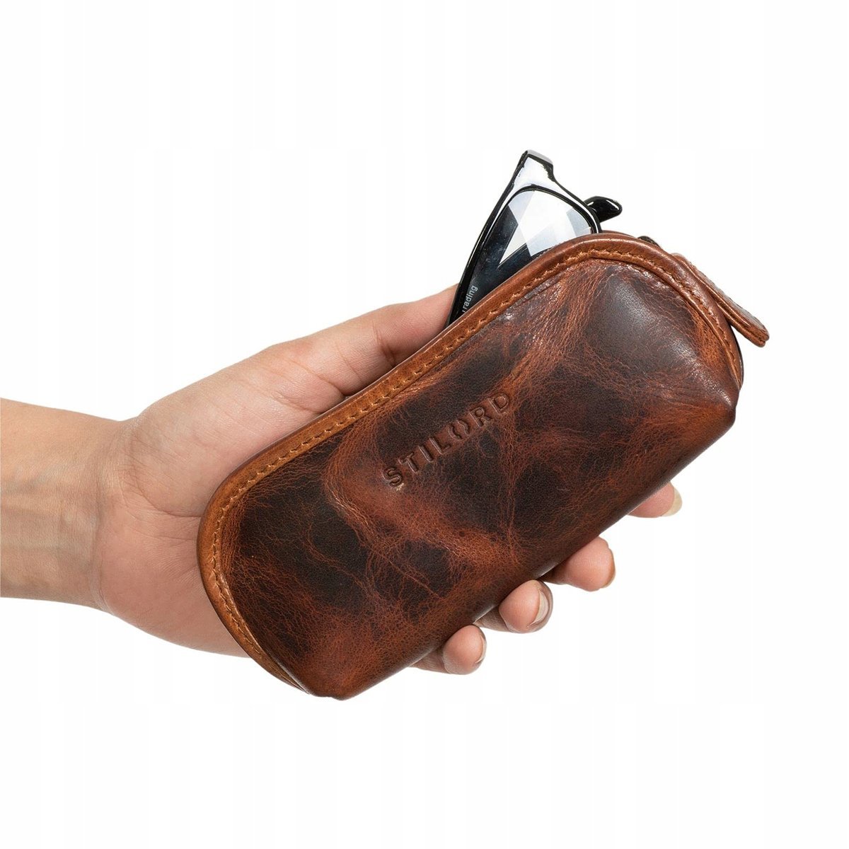 Etui na okulary skóra naturalna