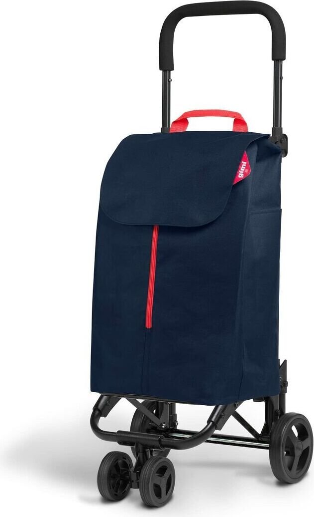 Wózek na zakupy new twin składany 4 koła 50L 30 kg niebieski torba zakupowa GIMI