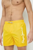 Stroje kąpielowe - Pepe Jeans szorty kąpielowe Finnick kolor żółty - miniaturka - grafika 1