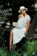 Chusty do noszenia dzieci - Chusta tkana Little Frog - Linen Silver Wildness-5 (4.2 m.) - miniaturka - grafika 1